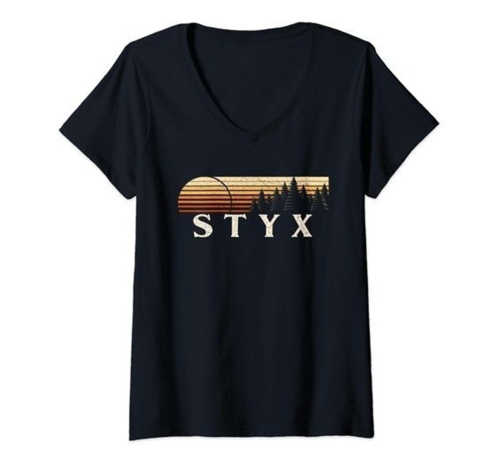 Styx, TX Evergreen Sunset Eighties Shirt